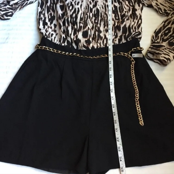 JLO JENNIFER LOPEZ Animal JUMPSUIT Size: 8 (MEDIUM) New  Chain ROMPER - Picture 4 of 11